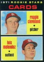 1971 Topps Baseball Cards      216     Reggie Cleveland/Luis Melendez RC